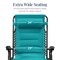 Best Choice Products Oversized Padded Zero Gravity Chair, Folding Outdoor Patio Recliner w/ Side Tray